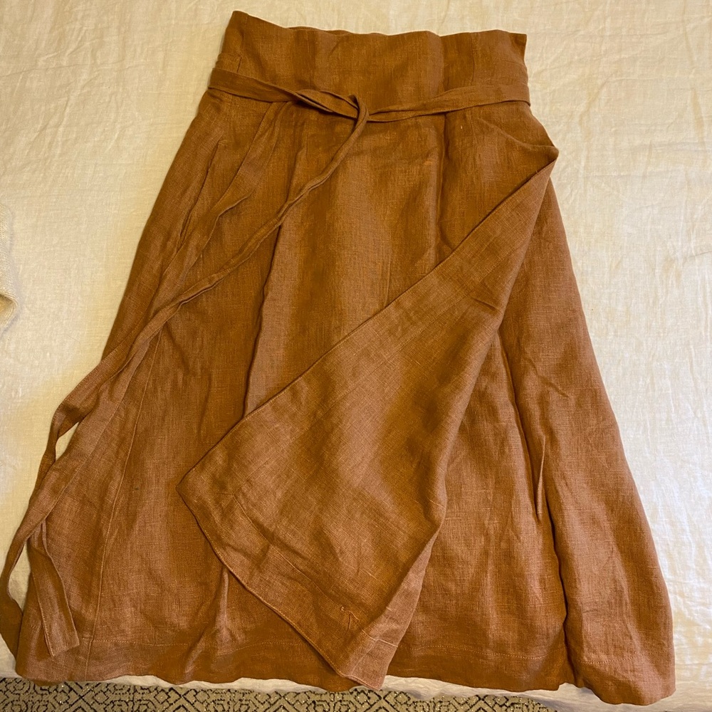 Magic Linen Wrap Skirt